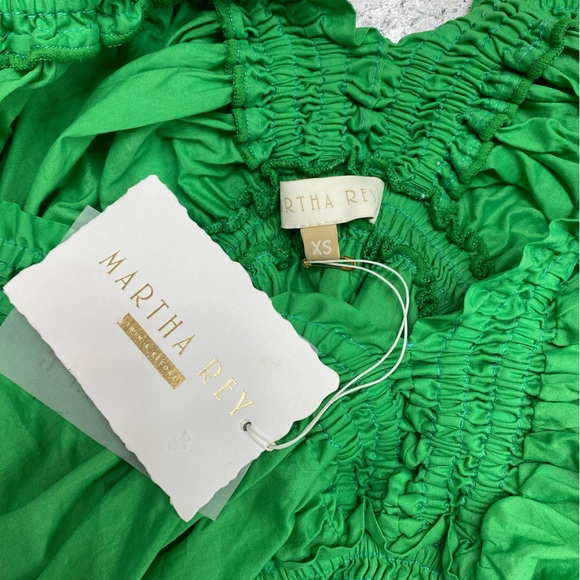 Martha Rey Emma Dress Green Size XS - Picture 3 of 5